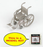 MJ Miniatures 1/35 Wheelchair with Swivel Footrests (1 pc) [MODEL KIT] MJEZ35021 Model