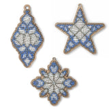 Set of DIY Bead Embroidery Kit on Wood Christmas Toys Beadwork Beaded Craft Set Model