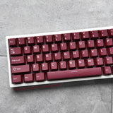 Scarlet Red PBT Doubleshot Cherry Profile Keycaps Set for MX Mechanical Keyboard Model