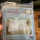 CRIB QUILT TOP STAMPED EMBROIDERY SNUGGLY TEDDY 4060-452 Model