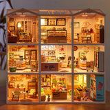 Rolife 1:24 Super Creator Plastic 3D Dollhouse 9-set Decor DIY Adult Xmas Gifts Model