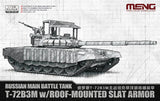 MENG 1/72 72-015 Russian T-72B3M Main Battle Tank w/Roof-Mounted Slat Armor Kit Model