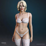 1/24 Scale 75mm NSFW Number Six Resin Figure Unpainted Unassembled Model Kit Toy Model