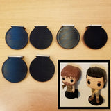 6 Pack Black Small no Nail Adhesive Wall Display shelf for figurine Funko Pops! Model