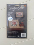 WonderArt Needle Notes Cross Stitch ROSE Notecard 5?? X 7?? W/ Mat Sealed NIP Model