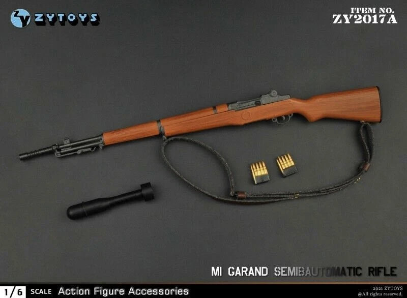 ZY Toys 1:6 Scale ZY2017A MI GARAND SEMIBAUTOMATIC RIFLE WEAPON For 12" Figure Model