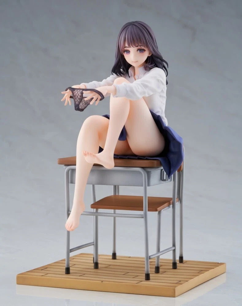 Anime Wind Blown After Class Ver. PVC 1/6 Scale Figure Statue New No Box 23cm Model