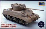 Sherman IIC Medium Tank WW II Plastic Model Kit UM 384 scale 1/72 Unimodel 384 Model
