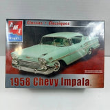 AMT ERTL 1958 Chevy Impala Model Kit Skill 2 1:25 Scale Unassembled New Sealed Model
