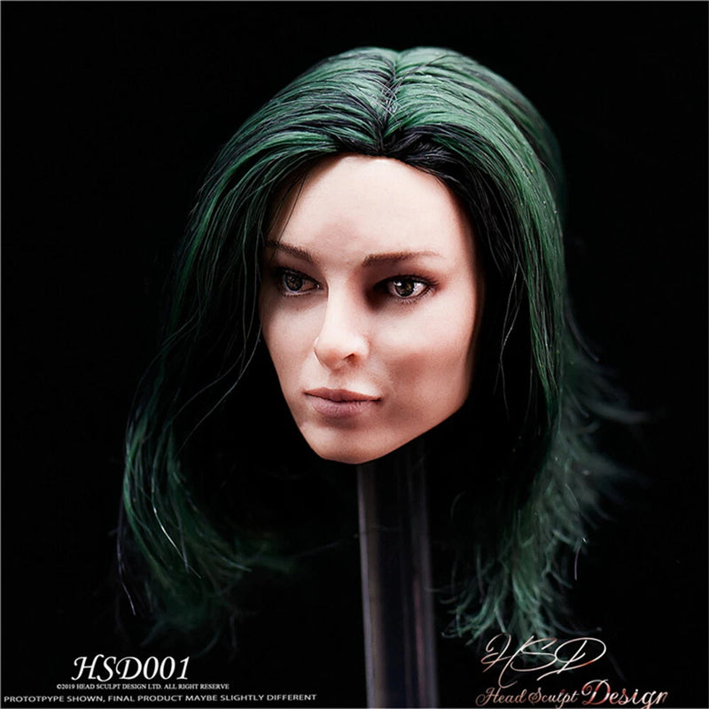HSD 1/6 HSD001 Polaris Lorna Dane Head Sculpt Model DIY 12'' Action Figure Model
