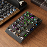 ?Retro Mechanical Numpad 19 Keys 3 Mode Bluetooth 2.4G Hot Swappable Wireless Model