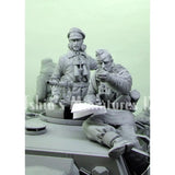 1/16 WWII German tank crew members RESIN FIGURE MODEL KIT Unassembled Unpainted Model
