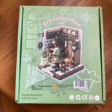 DIY Miniature Dollhouse Kit - Transit Coffee Shop - 3D Wooden Puzzle Model Room Model