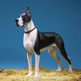 1/6 Scale German Great Dane Dog Model Animal Figure Car Home Decor Ornament Model