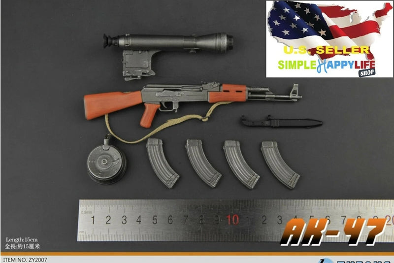 1/6 AK 47 Assault Rifle Soldier Weapon for 12" figure worldbox phicen ?USA? Model