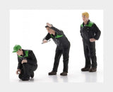 1:32 SCHUCO Figures Set 3X Mechanics Deutz-Fahr Blue 32U00021 Model Model