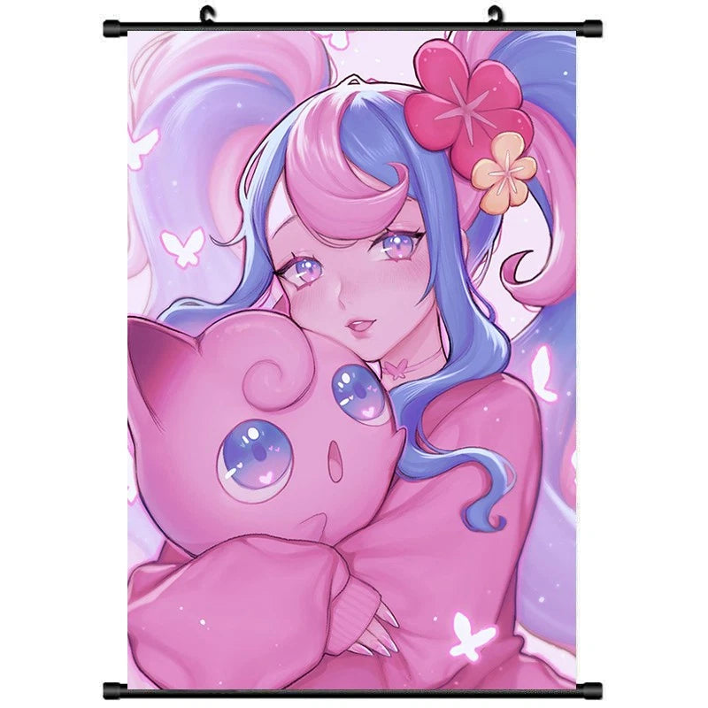 Board Card Game Pokemon jigglypuff 4122 HD Scroll Poster Wall Art Picture Decor Model