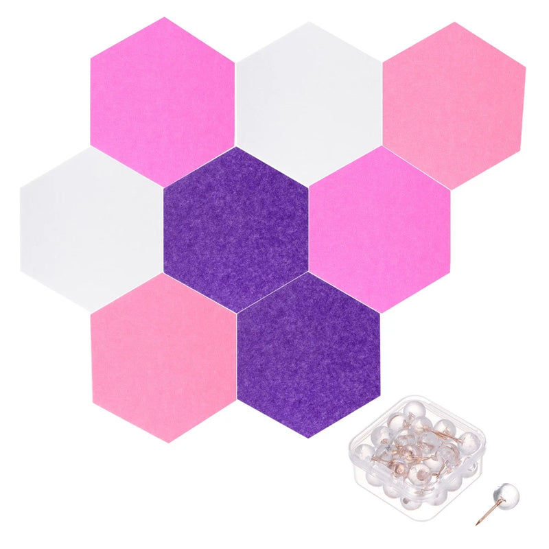 8 Packs Felt Bulletin Board 11"x9.4" Self Adhesive Pin Board with Pins Model