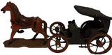 Vintage Horse And Carriage Display Made In The Philippines Model
