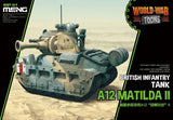 Meng WWT-014 BRITISH INFANTRY TANK A12 MATILDA II Q Edition Assembly Model 2019 Model