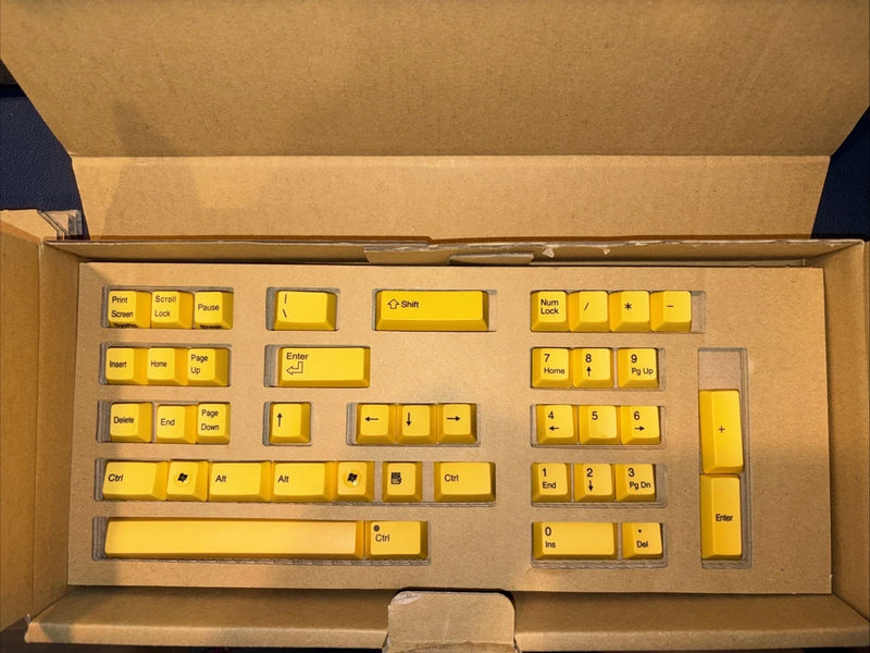 Realforce R1 Topre Yellow Key caps - Extremely Rare Model