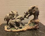 Comfy Hour Wildlife Collection Elephants Playtime Polyresin Figurine 8.5" Model