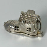 Silver House Shape Charm Old Lady That Live in a Shoe Charms