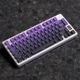 Purple Gradient Art Doubleshot PBT Keycap Set for Cherry MX Mechanical Keyboards Model