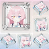 Anime Takanashi Hoshino Novel Transparent Cute Manga Keycaps for MX Keyboard Model
