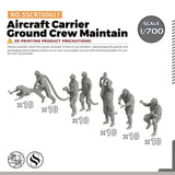 Yao's Studio SSCR700017 1/700 Model Upgrade Parts Aircraft Carrier Ground Crew Model
