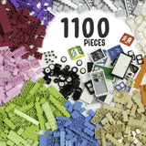 1100 Piece Building Bricks Kit Pastel Colors - Compatible with All Major Brands Model