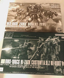 GUNDAM Zaku Desert Type & Hi-Zack Custom AOZ Re-Boot HG 1:144 SET Model Kit Model