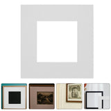 15Pcs White Photo Mat Boards Paper Frame Mats for Artwork Prints Posters Model