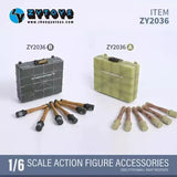 zytoys 1/6 Scale German Army Grenade Case Model For 12" Action Figure Body Model