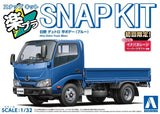 Aoshima 1/32 Scale Model Car Snap Kit 23-WE Hino Dutro Truck Blue Painted Model