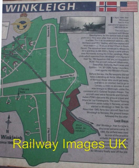 Photo - Info board for RAF Winkleigh c2007 Model