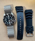 [Discontinued and Rare] SEIKO SKX007KC Overseas Model Genuine Urethane Strap (Un Model