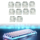 10 Pieces 1U Xda Profile Keycaps for Mechanical Keyboard Portable Men Women Model