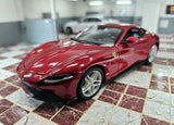 BURAGO 2020 FERRARI ROMA V8 COUPE RED 1/24 SCALE DIECAST MODEL CAR Model