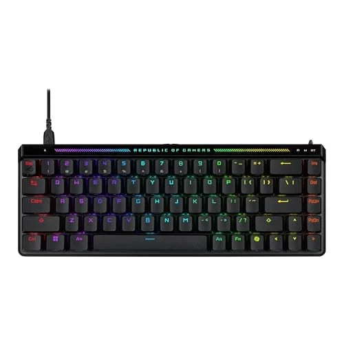 ASUS ROG Falchion Ace HFX Hall Effect Gaming Keyboard 65% TKL PBT Keycaps -Black Model