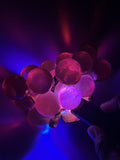VTG MCM Lucite Purple Grape Cluster Resin Grapes UV Reactive Black Light GLOWS Model