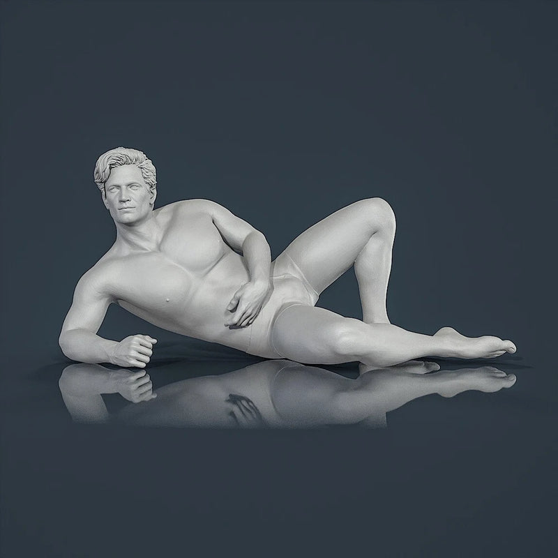 Unpainted resin figurine. Man guy model kit 1/18 1/24 1/32 1/43 Model