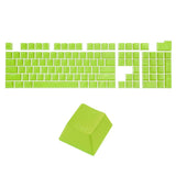 108 Keys Pudding Keycaps Set ABS for Mechanical Keyboard Layout, Green Model