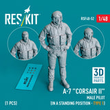 A-7 Corsair II male pilot 1pcs Scale 1:48 ResKit RSF48-0052 Figurines Model Kit Model