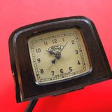 Ford Vintage Bakelite Car Clock Model T Mechanical Movt Rare Bakelite Model