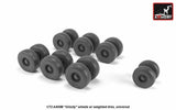 Armory AW72506 - 1/72 A400M "Grizzly" wheels w/ weighted tires for scale model Model
