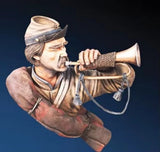 1/10 Resin Figure US Civil War Trumpeter Bust Unassembled Unpainted Model