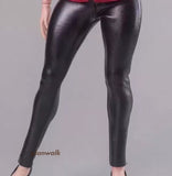 Stylish Leather Pants Model For 12'' Action Figure Soldier Female 1/6 Cool Model