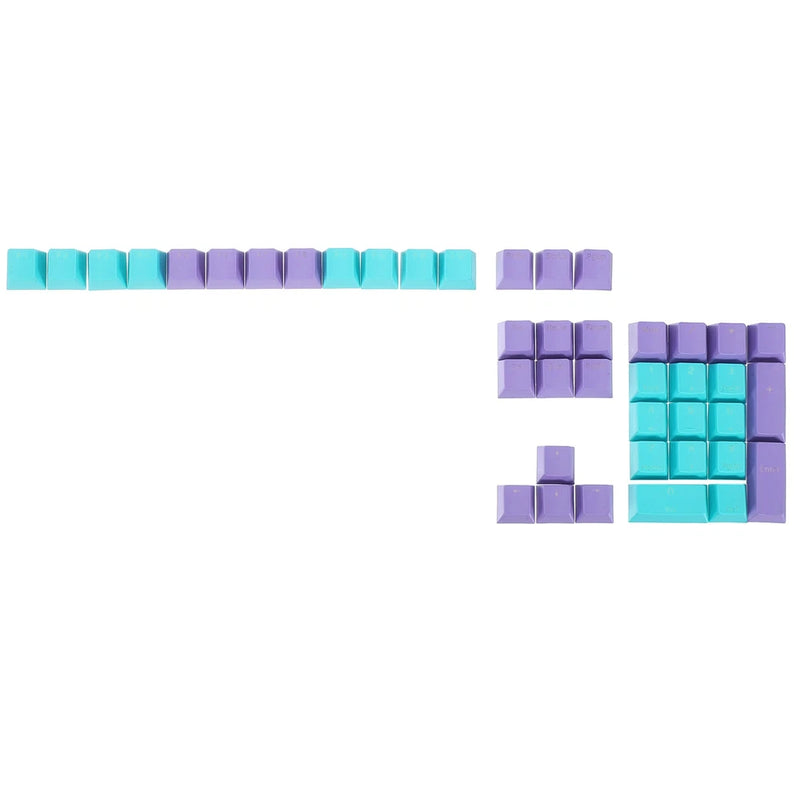 42 Key PBT Keycap Set Mechanical Numeric Keypads for Keyboard, Purple Blue Model
