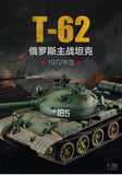 1/35 Military Tank Assembly Model T-62 Main Battle Tank 1972 Unassembled Model